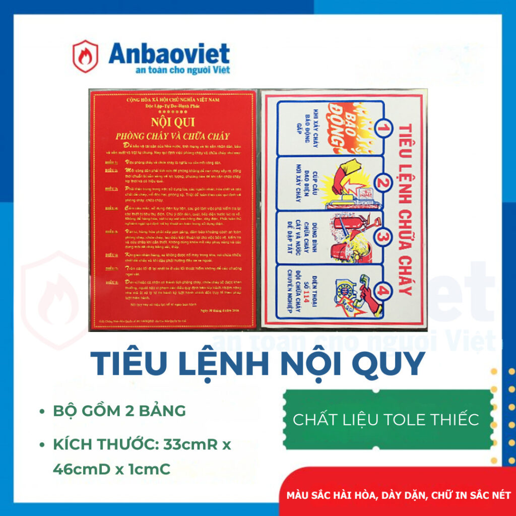 Bo tieu lenh va noi quy PCCC