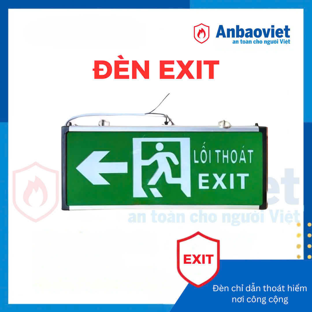 Đèn EXIT 02 mặt chỉ dẫn lối thoát hiểm 1 Đèn EXIT 02 mặt chỉ dẫn lối thoát hiểm