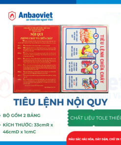 Tiêu lệnh nội quy PCCC
