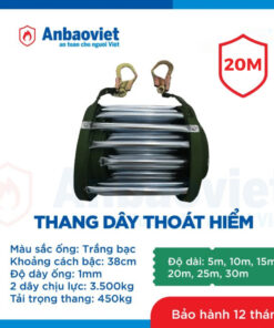 Thang dây thoát hiểm nhà chung cư dài 20m