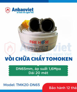 Cuộn vòi chữa cháy Tomoken DN65mm, áp suất 1,6Mpa, dài 20m