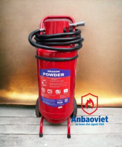 Bình chữa cháy xe đẩy bột ABC 35kg Dragon - Ảnh 2