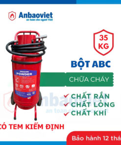 Bình chữa cháy xe đẩy bột ABC 35kg Dragon