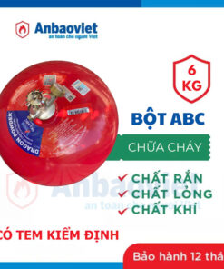 Bình chữa cháy tự động DRAGON 6kg, dạng cầu treo, có tem kiểm định