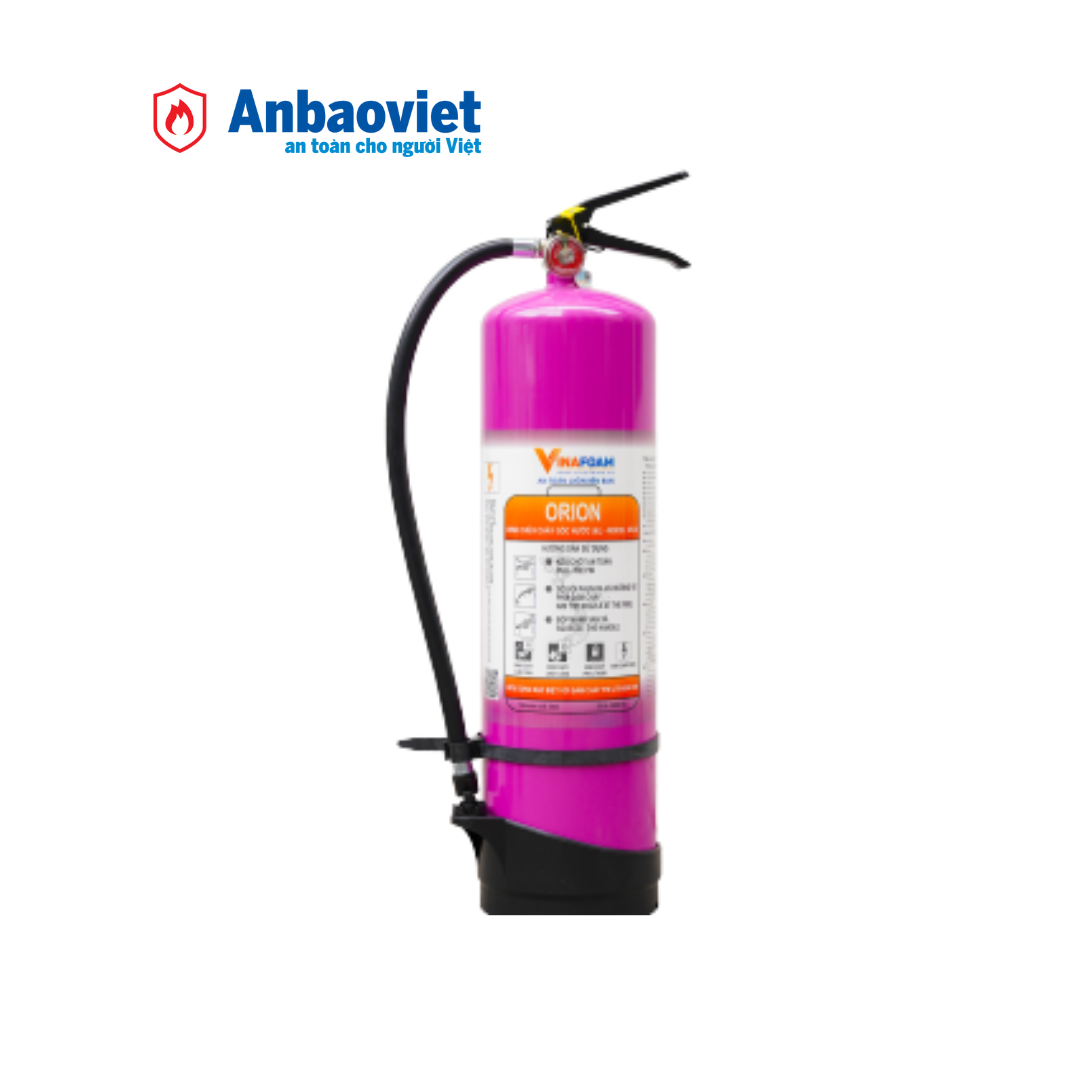 Bình chữa cháy Pin Lithium ORION 6 Lít, Vinafoam, có tem kiểm định 1 Bình chữa cháy Pin Lithium ORION 6 Lít, Vinafoam, có tem kiểm định