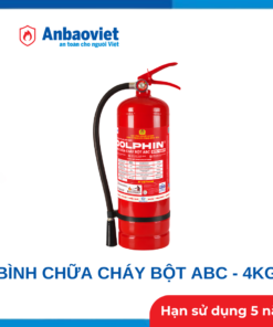 Bình chữa cháy bột ABC 4kg Dolphin