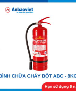 Bình chữa cháy bột ABC 8kg Dolphin