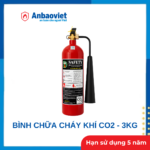 Bình chữa cháy Safety khí CO2 3kg có tem kiểm định