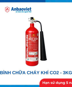 Bình chữa cháy khí CO2 3kg Dolphin