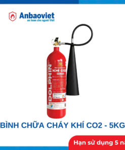 Bình chữa cháy khí CO2 5kg Dolphin