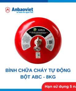 Bình chữa cháy tự động Safety bột ABC 8kg có tem kiểm định