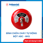 Bình chữa cháy tự động Safety Bột ABC 6kg, có tem kiểm định
