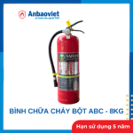 Bình chữa cháy Safety Bột ABC 8kg, có tem kiểm định