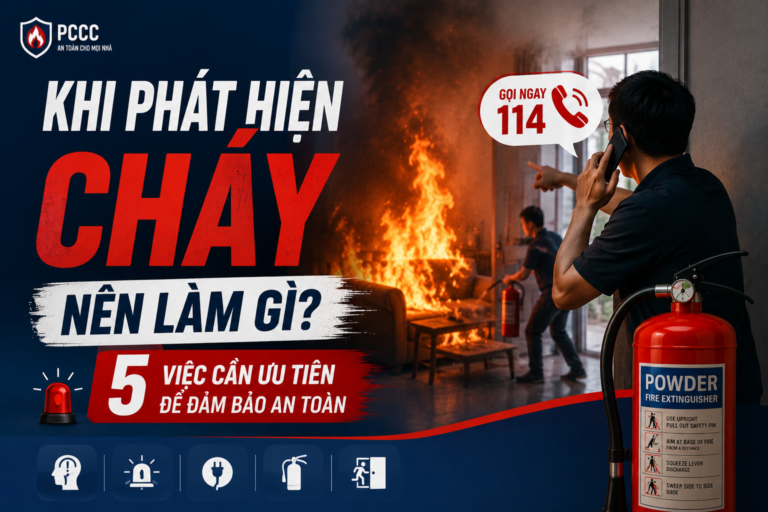 Khi phát hiện cháy nên làm gì? 5 việc cần ưu tiên để đảm bảo an toàn