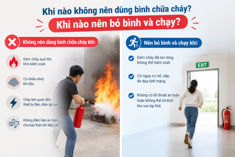 Khi Nào Không Nên Dùng Bình Chữa Cháy? Khi Nào Nên Bỏ Bình Và Chạy?