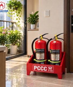 Combo 02 bình chữa cháy bột 4kg - SAFETY - Ảnh 2